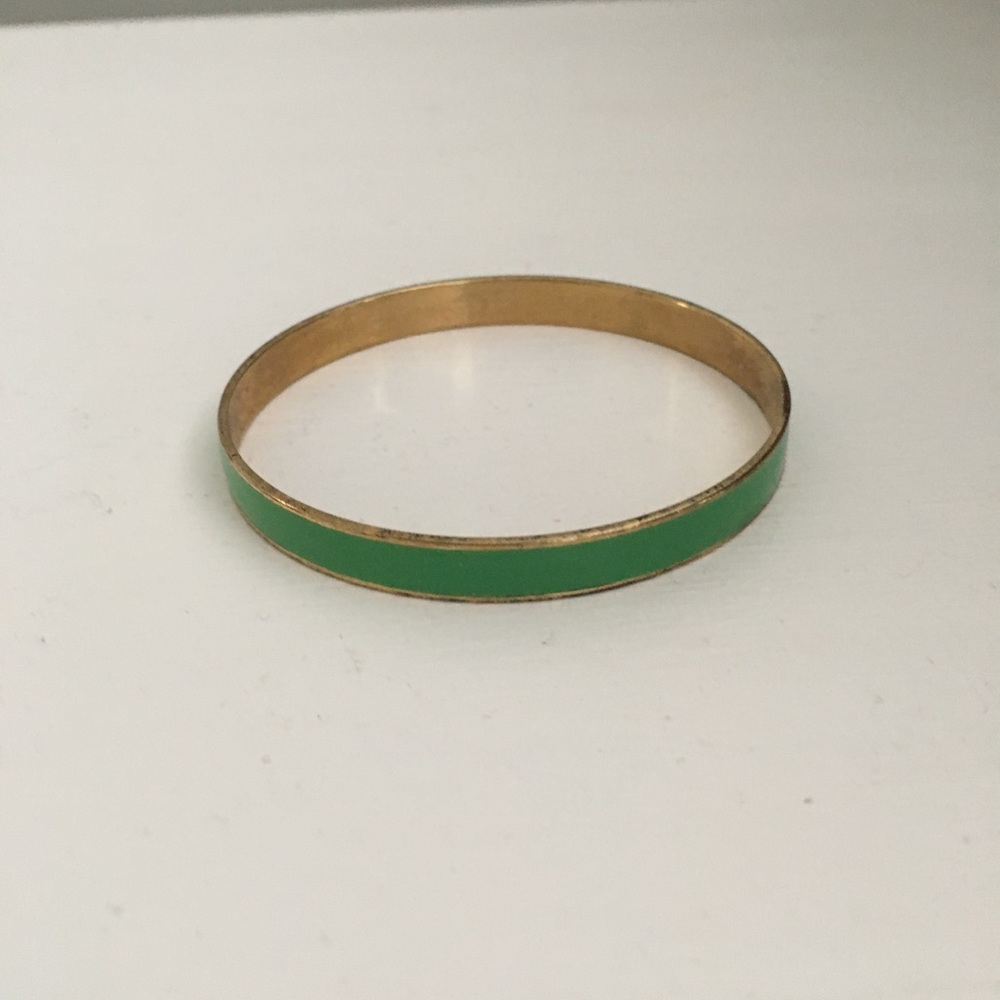 J.CREW Green Enamel Bangle Bracelet